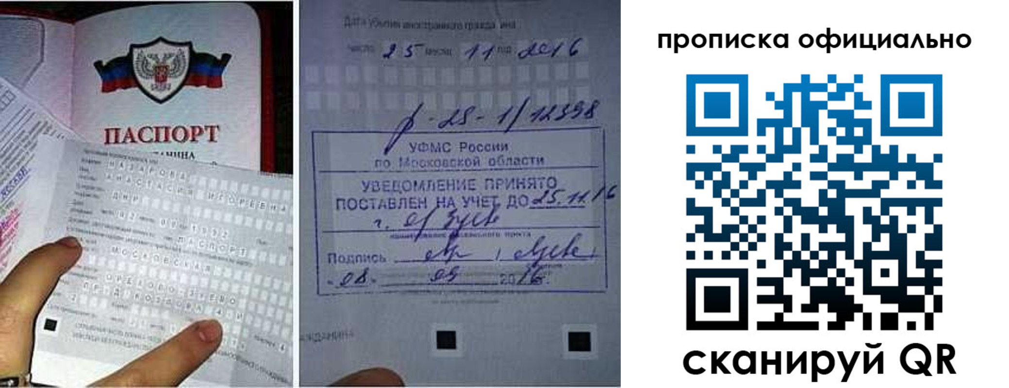 прописка паспорт в Рошале